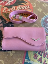 Custodia in vera pelle di vitello orizzontale rosa Vertu Ayxta rarissima cinturino da polso