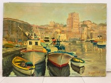 QUADRO OLIO SU TELA IL PORTO