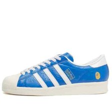 Adidas X Bape Superstar Sneaker Vintage in Blu e Bianco Scarpe