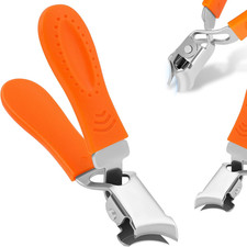 Taglia Unghie Ergonomiche, Ampia Apertura Anti-Splash Tagliaunghie Inclinate, in