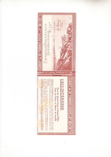 Francia 1929 havre libretto - le,