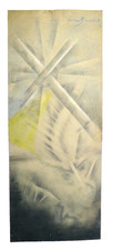 Dipinto pittrice donna - dipinto,