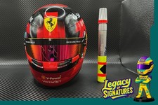 Carlos Sainz, Ferrari F1, stagione 2024, mini casco, FIRMA ORIGINALE
