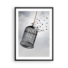 Poster 50x70cm Libertà gabbia