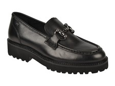 VALLEVERDE SCARPE MOCASSINI DONNA INVERNO 42500  IN PELLE CON MORSETTO NERO