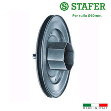 PULEGGIA ZINCATA STAFER Ø60 mm. per rullo ottagonale  tapparelle avvolgibili