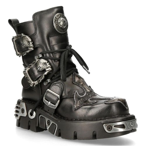 Stivali biker gotici pelle - in,