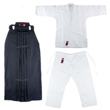 AIKIDO SET BASIC HAKAMA NERO e