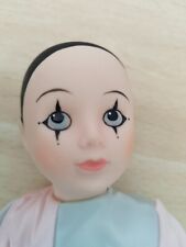 Bambola Arlecchino in porcellana, forse anni '70  Fatto in Taiwan  Include scato