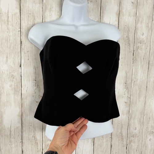 Top corsetto senza spalline