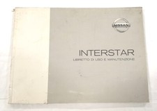 Libretto Uso e Manutenzione NISSAN INTERSTAR edizione 2002 lingua italiana