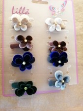 8 Pezzi Elastico per Capelli, fermacoda Con Farfalla Stoffa Colori Vari E252