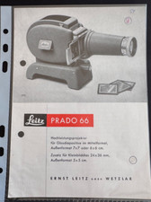 #A0668 - Leica Leitz Prado 66, 6 pagine - 1954