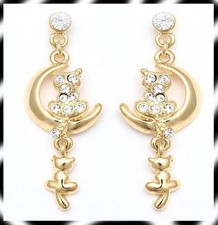 Orecchini In Oro Con Gatti