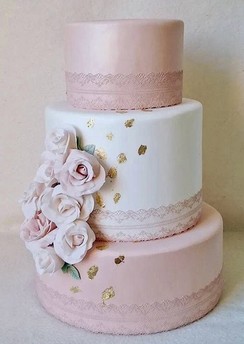 Torta scenografica fiori - torta,
