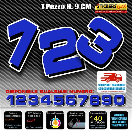 Adesivi numeri gara - ,