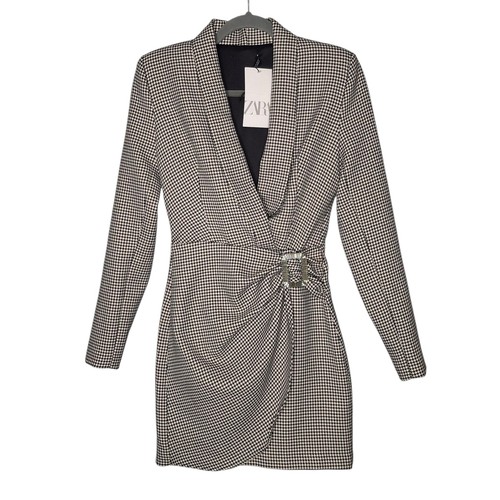 Blazer zara pied poule - zara,