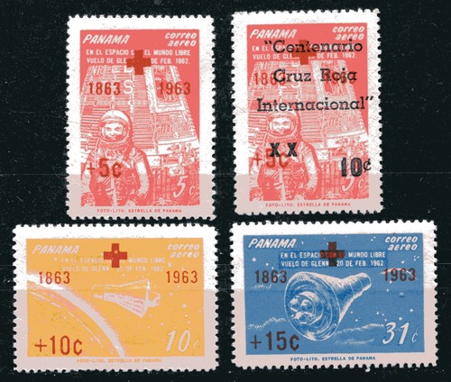 Panama 1963 space red - space,