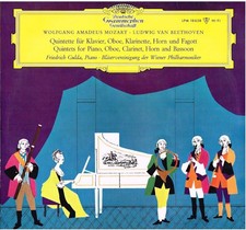 Mozart, Beethoven Quintetti Con Piano / Gulda, Wiener Blaser - LP DGG Tulip