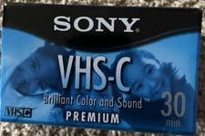 Sony VHS-C Tape 30 Minute