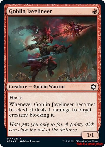 Goblin javelineer - javelineer, (afr