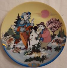 Piatto Porcellana Decorativo Rosenthal Bjorn Wiinblads Vintage 1993 DicembreRaro