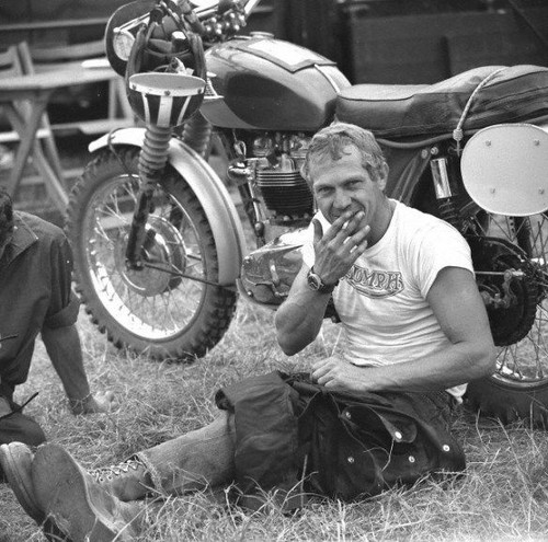 Steve mcqueen triumph - mcqueen,