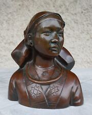 Buste Bronze 1940 Femme Hmong