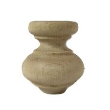 Piede in Legno di Faggio grezzo per Mobili ø 53 x H 62 mm - cod. 50010