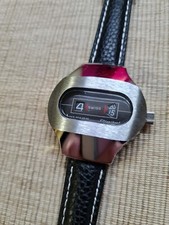 VINTAGE LUCERNE DIGITAL JUMP HOUR WATCH NEW OLD STOCK 70´S