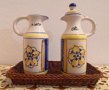 Oliera e acetiera vintage in
