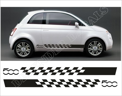Fiat 500 stripes abarth - 500, racing
