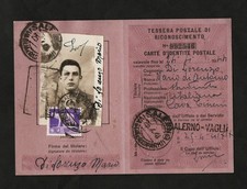 ITALIA - TESSERA POSTALE DI