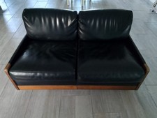 Divano nero Vintage Cassina (Afra e Tobia Scarpa )