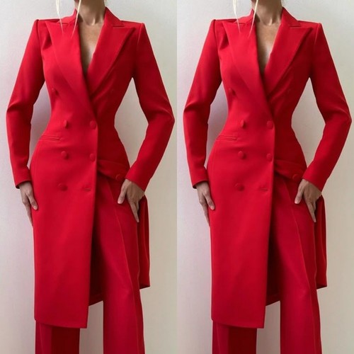 Abito donna rosso cappotto