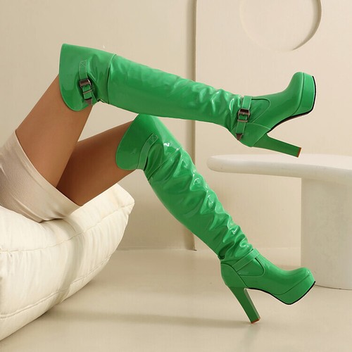 Stivali donna platform tacco