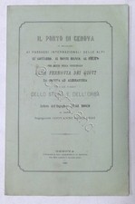 Il Porto di Genova in relazione ai passaggi delle Alpi - Ferrovia dei Giovi 1880