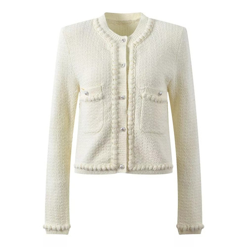 Cardigan donna elegante bianco - donna,