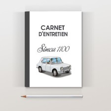 Carnet d'entretien Simca 1100