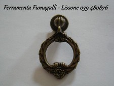 MP0093 MANIGLIETTA MANIGLIETTE PENDENTE 50x32 RESTAURO MOBILE ANTICO MANIGLIA