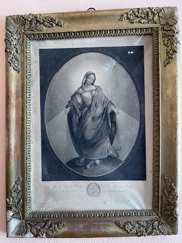 Incisione sacra xix sec - incisione,