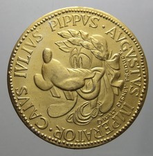 MONETA GETTONE PIPPO DISNEY IN PLASTICA DORATA