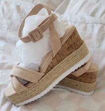 Sandali espadrillas con zeppa