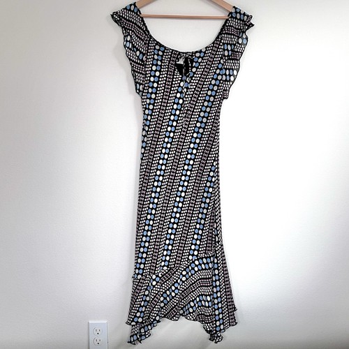Abito midi asimmetrico chiffon