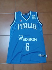 BASKET PALLACANESTRO NAZIONALE ITALIANA MAGLIA ORIGINALE INDOSSATA EDISON 