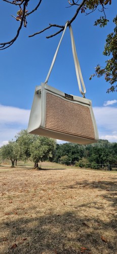 Borsa bianca vera pelle donna - bianca,