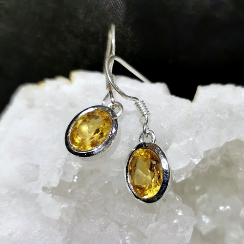 Orecchini con citrino argento - con,