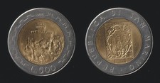 SAN MARINO 500 LIRE 1988