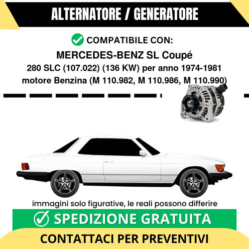 Alternatore mercedes benz - alternatore, sl
