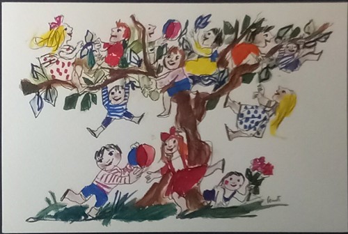 Cartolina emanuele luzzati - cartolina,